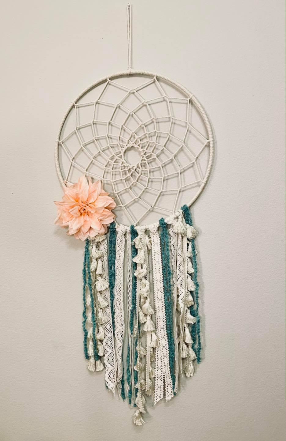 Dreamcatcher with White Flower